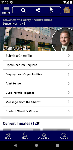 Android application Leavenworth County KS Sheriff screenshort