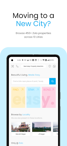 Android application Zolo Coliving - Rent PG Online screenshort