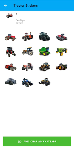 Android application Tractor Stickers screenshort