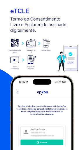 Android application epYou - App do paciente screenshort