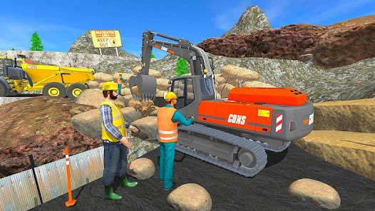 Excavator Road Builder Construction Stone Cutter  screenshots 1