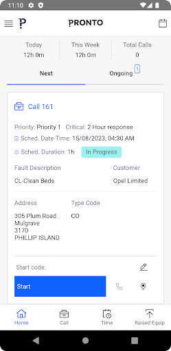 Pronto Service Screen 3