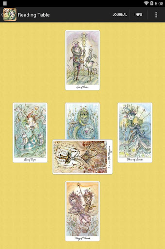Screenshot of Joie de Vivre Tarot