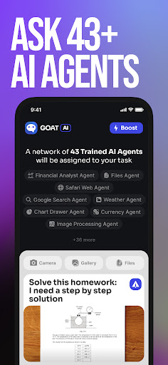 Android application GOAT.AI - Task to AI Agents screenshort