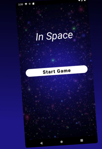Android application In Space screenshort