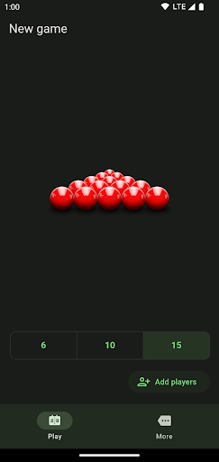 Screenshot of Snooker: Scoreboard