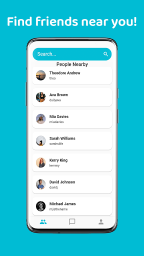 Android application NRBY - Find New Friends screenshort