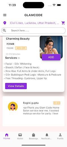 GlamCode- Luxury Home Salon Screen 3