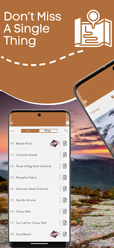 Screenshot of Acadia National Park GPS Tour