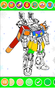 Giant Robot Hero Coloring