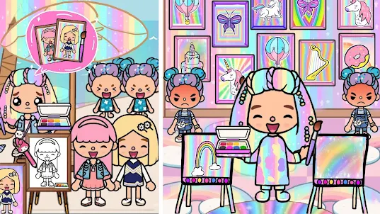 Toka Boka Rainbow Girl Paint