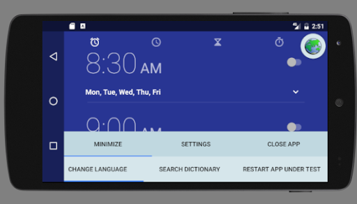 Android application Localization Testing Buddy screenshort