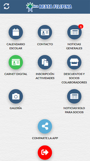 Android application AMPA BEATA FILIPINA screenshort
