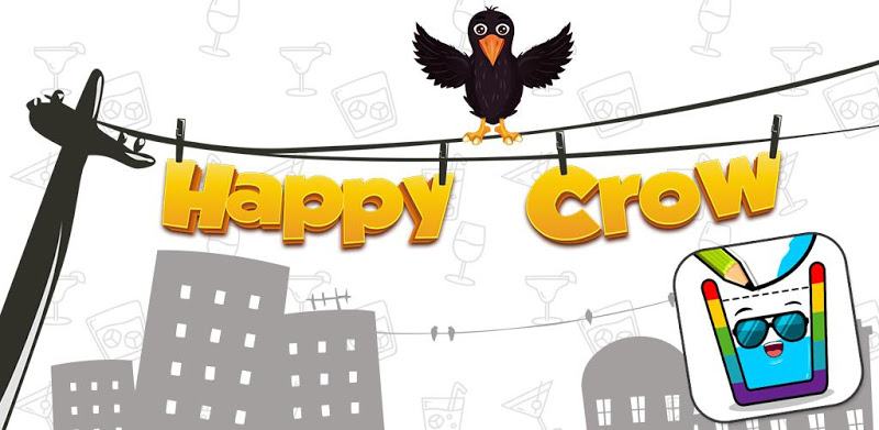 Happy Crow - Fill the Glass by Draw Lines
