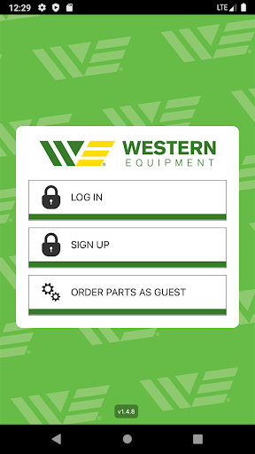 Android application Western Equipment Portal screenshort