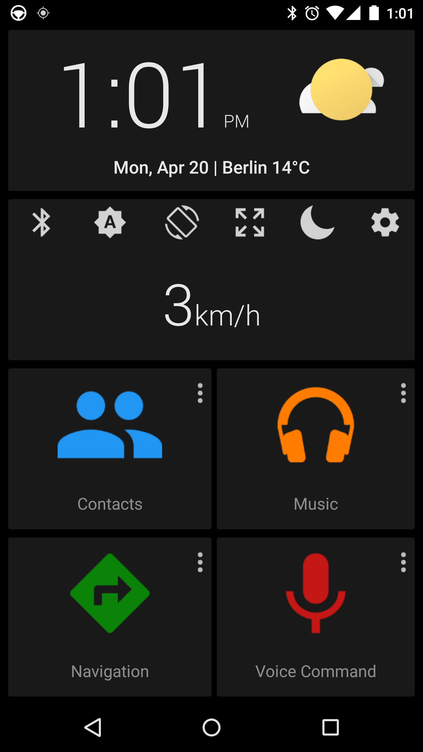 Android application Car dashdroid-Car infotainment screenshort