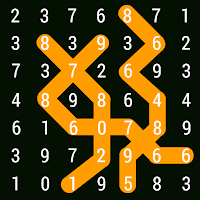 Number Search - Twisting Lines