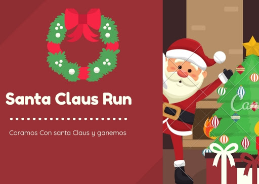 Santa Claus Run On The City