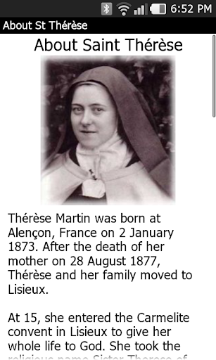 Saint Thérèse of Lisieux Screen 2