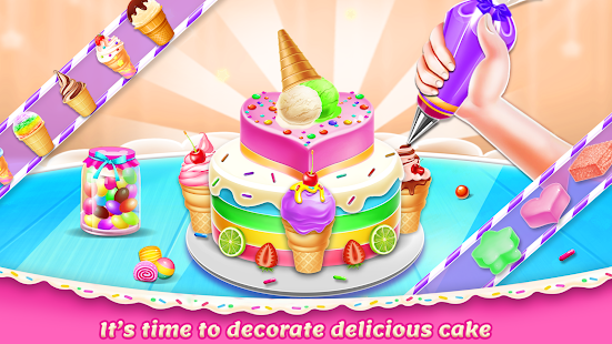 Ice Cream Cake Maker Cake Game 3.9 Screenshots 4