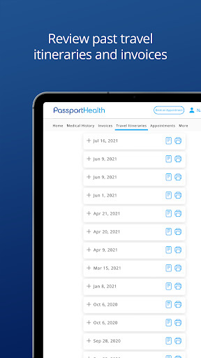 Passport Health Screenshot