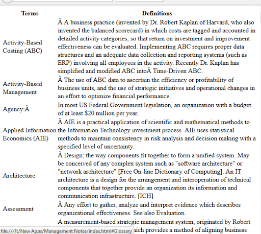 Management Notes Screen 3