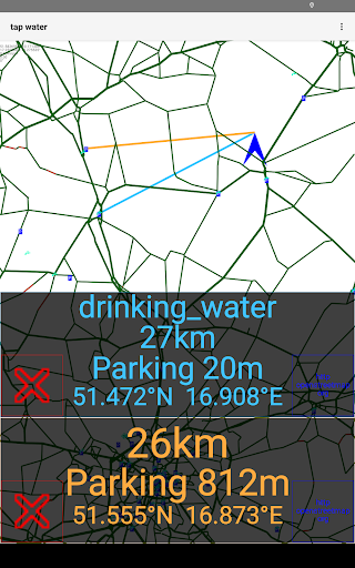 Android application tap water screenshort