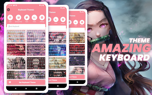 Nezuko Kamado Keyboard Theme