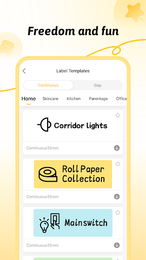 XeasyLabel Screen 3
