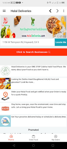 Halal Deliveries Screen 2