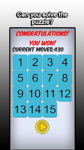 ITS FIFTEEN - PUZZLE GAME Screen 2