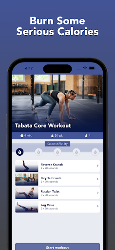 Tabata King - Short Workouts Screen 2