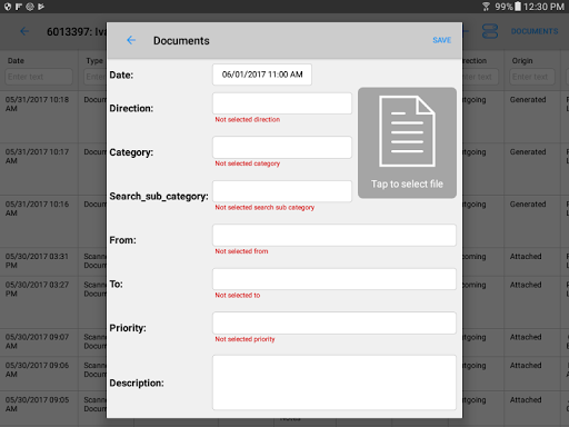 SmartAdvocate Client Screen 3