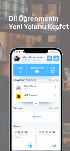 Android application Dil Maratonu: YDS Kelime Quiz screenshort