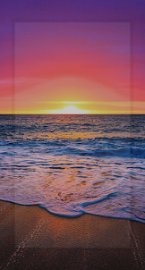 Sunrise in the Beach Wallpaper