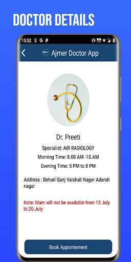 Ajmer Doctor Appointment App Screen 3