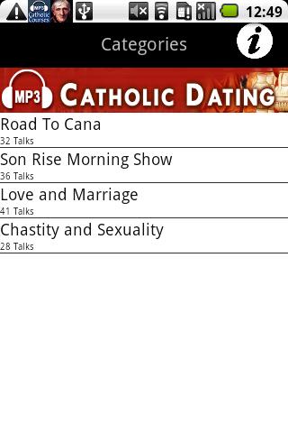Android application Catholic Dating Advice Audio screenshort