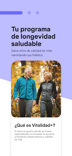 Android application Vitalidad+ screenshort
