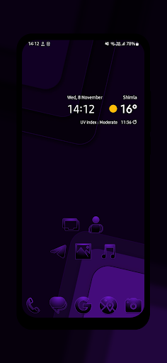 Screenshot of Purple Night Icon Pack