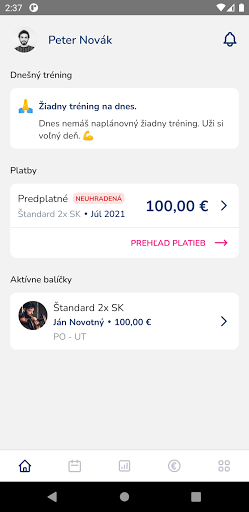 Android application Realfit screenshort