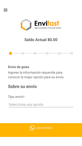 Android application Envifast screenshort