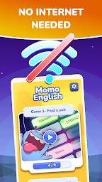 Learn words and play with Momo