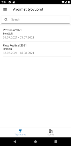 Securitas EventsNet Suomi Screen 2