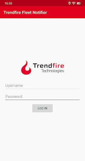 Trendfire Fleet Notifier Screen 2