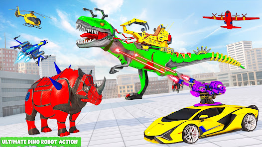 Dino Transform Robot Car Game  screenshots 6