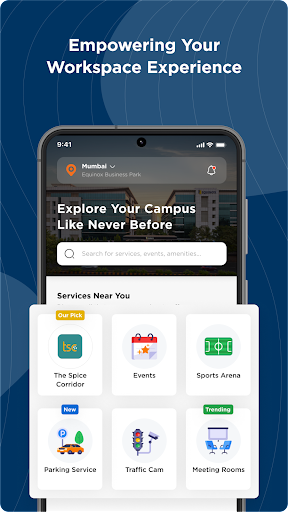 Android application Converge :Explore,Book,Connect screenshort
