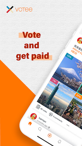 Android application Votee - Vote and get paid screenshort