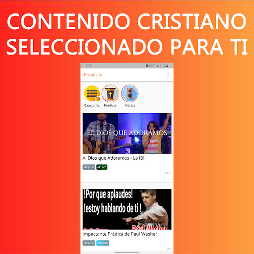 Android application Vida cristiana screenshort