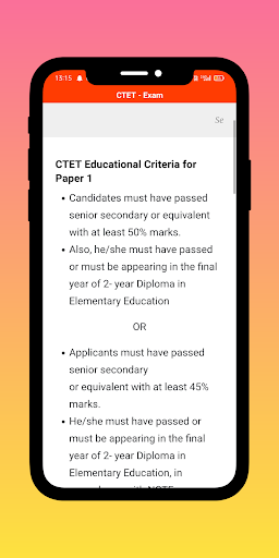 CTET - EXAM Screen 3