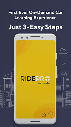Android application Ridepro, the student app! screenshort